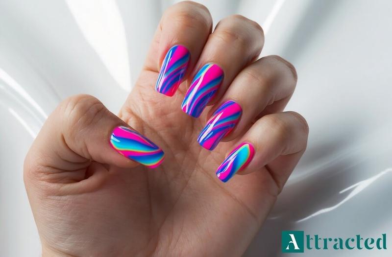 Stylizacja paznokci neonowych